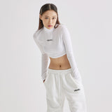 Crop Polo neck T White (6600760819830)