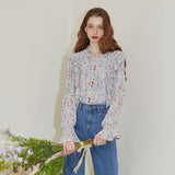 Floral Wrinkle Blouse (6681271238774)