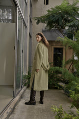 フェイクファーロングコート/FAKE FUR LONG COAT_GREEN TEA
