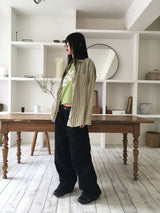オフラインレタリングセミクロップ半袖Tシャツ