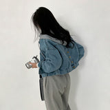 フロントアンドバックボタンデニムジャケット / Front And Back Button Denim Jacket