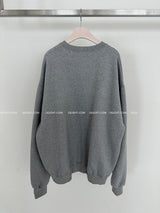 [UNISEX] ウールナッピングフラワーオーバーサイズフィットスウェットシャツ