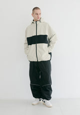 クロスボックスフーデッドジャケット/BSR2223FWJK028 CROSS BOX HOODED JACKET CREAM GRAY
