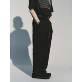 スタージャカードバンディングパンツ / STAR JACQUARD BANDING PANTS_BK