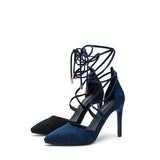 String Stiletto Heel(Navy)