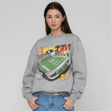 グリーンレーシングスマイルスウェットシャツ/Green Lacing Smile Sweatshirt