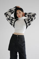 アーガイルニットボレロ / Argyle Knit Bolero (3color)