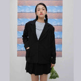 Kairo pleats skirt (black) (6684261974134)