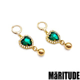 エメレードハートピアス / EMERAID HEART EARRINGS