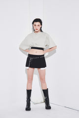 COSY BANDING CROPPED T-SHIRT (6690639085686)