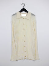 ロングダメージカーディガン / Long Damage Cardigan (3color)
