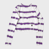 サイロスロングスリーブクロップTシャツ/CIROS LONG SLEEVE CROP TEE (VIOLET)