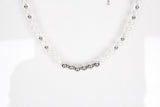No.8707 HOLY IN CODE pearl & surgical 3type necklace (6615452287094)