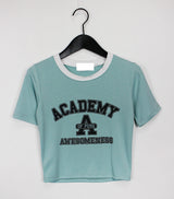 アカデミークロップTシャツ / Academy Crop T-shirt (4color)
