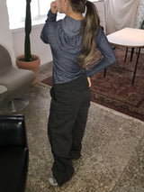 Nicole zipper banding pants