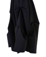 ピンタックジャージードレス/DOZI - Pintuck Jersey Dress _ Black