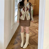 アーガイルルーピーカーディガン /  argyle loopy cardigan