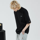 オーバーフィットレタリングショートスリーブT/OVERFIT LETTERING SHORT-SLEEVED T-BLACK