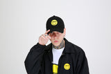 SMILE LOGO BALLCAP (BLACK) (6699085496438)