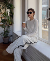 ラインフリースワイドパンツ
