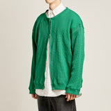２WAYジップアップワッフルカーディガン/DAMP 2-WAY ZIP-UP WAFFLE CARDIGAN_GREEN