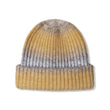 ウールブレンドニットグラデーションビーニー / WOOL BLENDED KNIT GRADATION BEANIE YELLOW