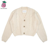 ツイストクロップカーディガン/TWIST CROPPED CARDIGAN