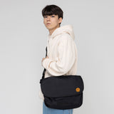 ドットスマイルエンブロイダリークロスメッセンジャーバッグ / [UNISEX] Dot Smile Embroidery Cross Messenger Bag_Black