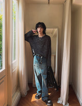 ミックスぼかしデッキニット (4 color)