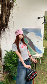 ピンクリボン半袖Tシャツ