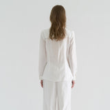 ラインブラウス / LINE BLOUSE, WHITE