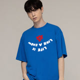 ビッグリバースレタリングショートスリーブTシャツ / Big Reverse Lettering Short Sleeve Tee_4color