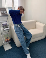 ラップ デニムパンツ / SI Wrap Denim Pants (2 colors)