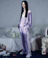 0 3 pleats velvet track pants - VIOLET (4642322776182)