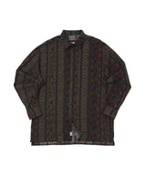 "PRE-ORDER 4/16~" WOOD-CUT DROP-SHOULDER SHIRT (Khaki) (6546131124342)