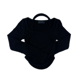 Halter-Neck Shirring Crop T