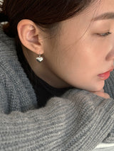 [92.5silver] フックハートピアス