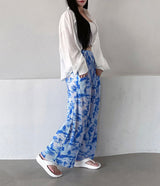 プリントプリーツパンツ / [Made] Printed Pleats Pants (2 colors)