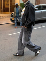 Wolf wide denim pants