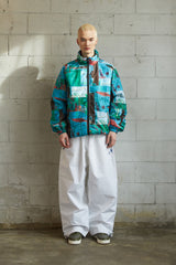 ロマンティックロゴパッディングジャンパー/BSR2223FWJK009 ROMANTIC LOGO PADDING JUMPER GREEN BLUE
