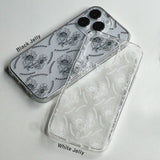 ポピー iPhoneケース/Black Poppy (iPhone) Jelly Case
