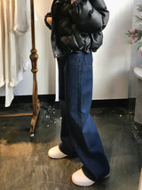 ワイドフィットデニムパンツ / WIDE FIT DARK BLUE DENIM PANTS [17789]