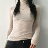 [Wool 10/5color ] Tess Wool Warm-up Basic Inner Slim Polar Long Sleeve T-Shirt