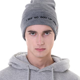 [UNISEX] RIBBED-KNIT BEANIE (Grey) (6655658492022)