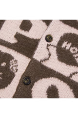 Hope Checker-Board Cardigan_Brown (6678734504054)