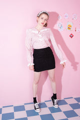 flower sailor blouse (6688355352694)