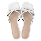 Y.01 Jane Candy Kitten Mules / YY20S-S44 / White (6550190162038)
