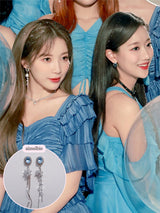  Diamond Petals Earring - Light Sapphire (Lovelyz Jiae, April Chaekyung Earring)