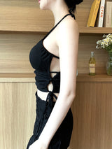 961. スリットホールバックレストップ / 961. Slit hole backless top (3color)