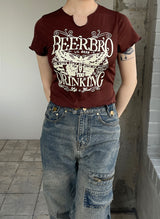ヴィンテージグランジフェアリーバタフライTシャツ / Vintage grunge fairy Butterfly T-shirt